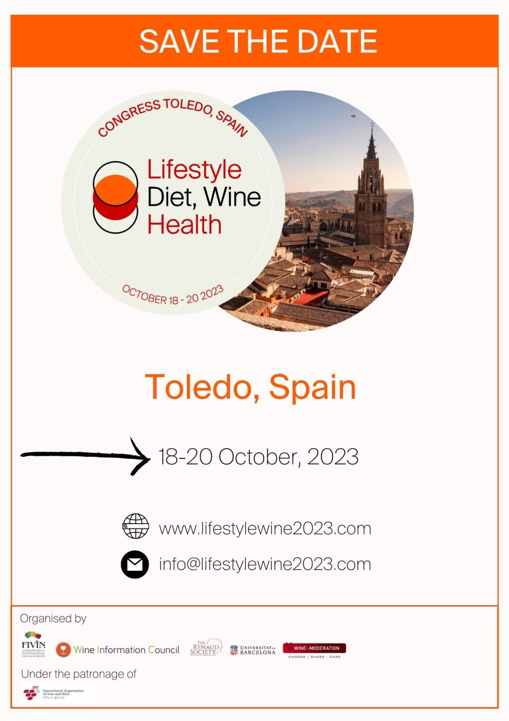 Join Us at the Lifestyle, Diet, Wine, and Health Congress in Toledo