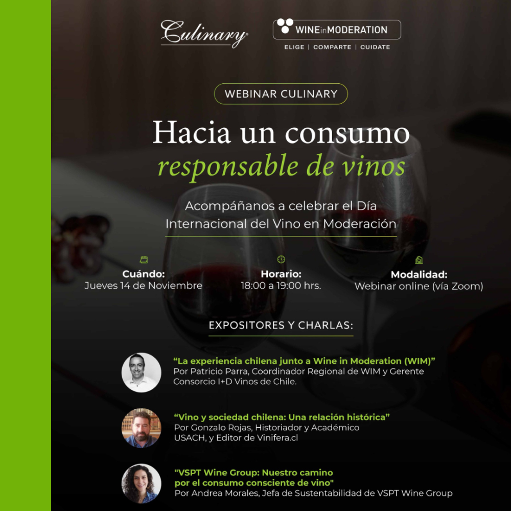 Vinos de Chile presents the implementation of Wine in Moderation in WiM Day webinar 