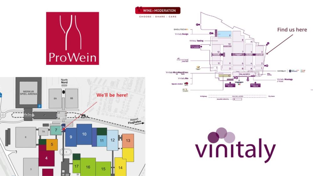 Wine in Moderation at Prowein and Vinitaly 2025: Come visit us!