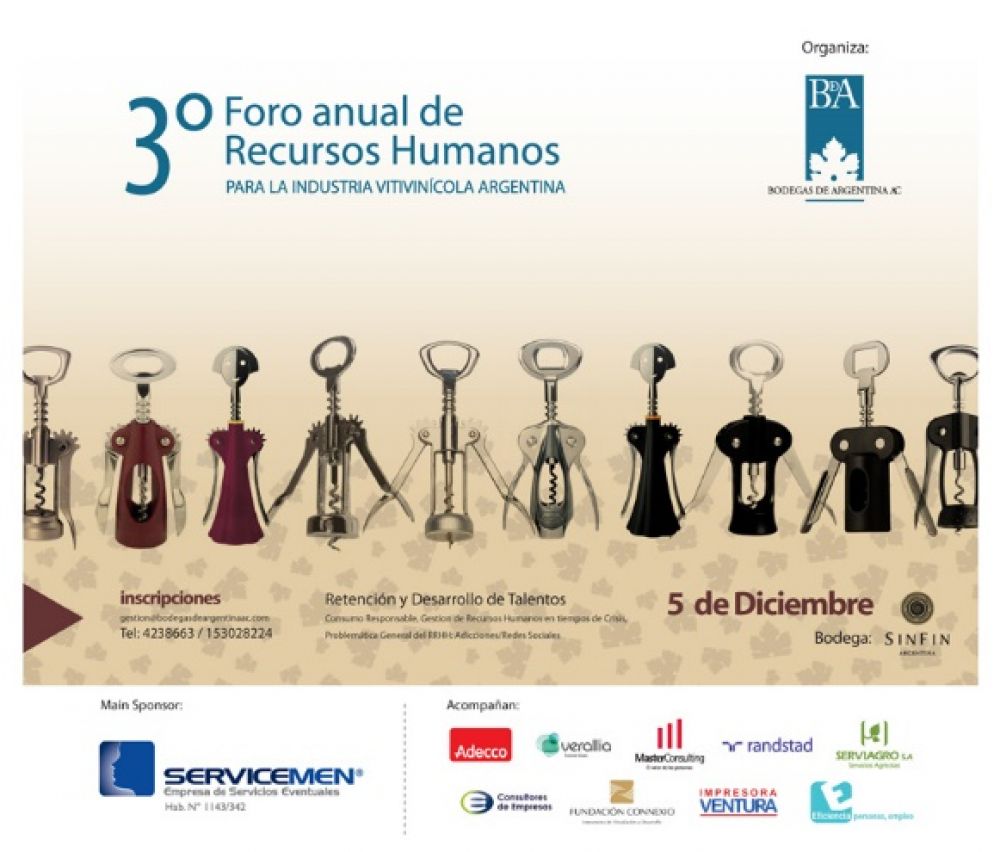 3rd annual Human Resources Forum of the Vitivinicultural Industry of Argentina