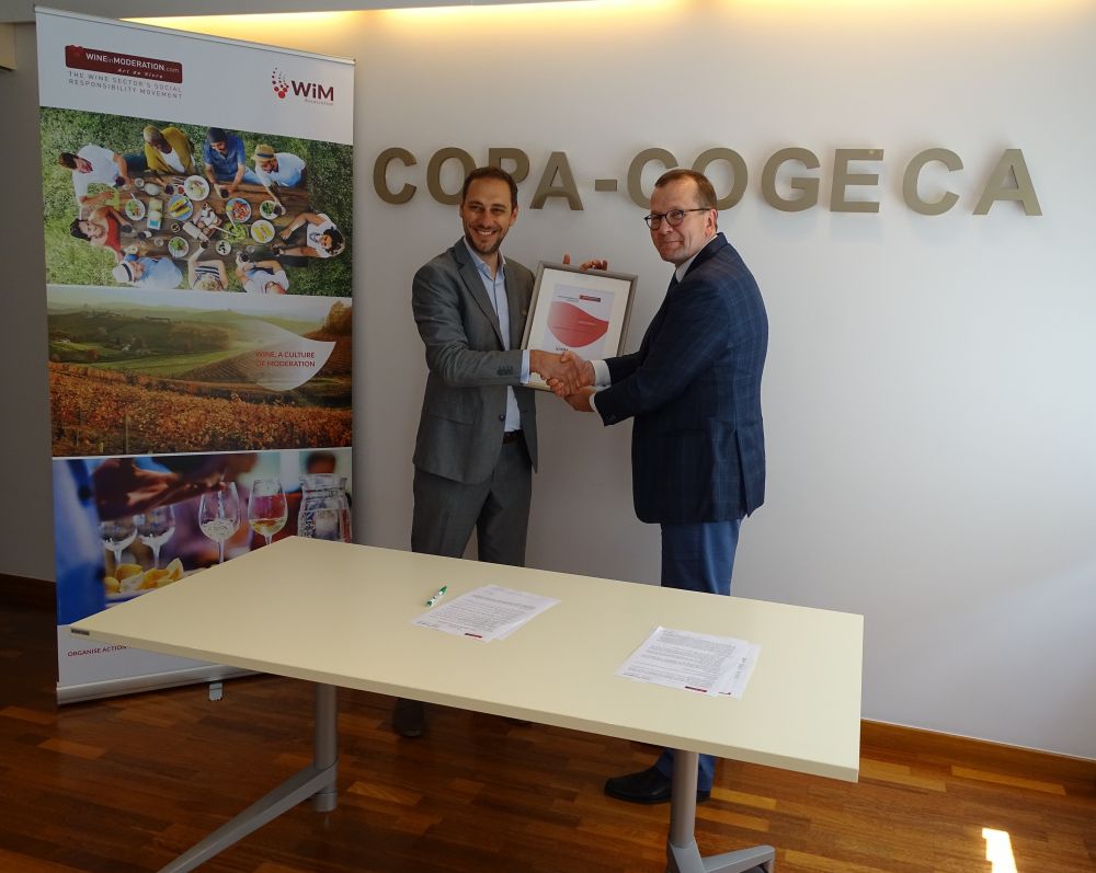 Copa and Cogeca committed to responsible drinking and a sustainable wine culture